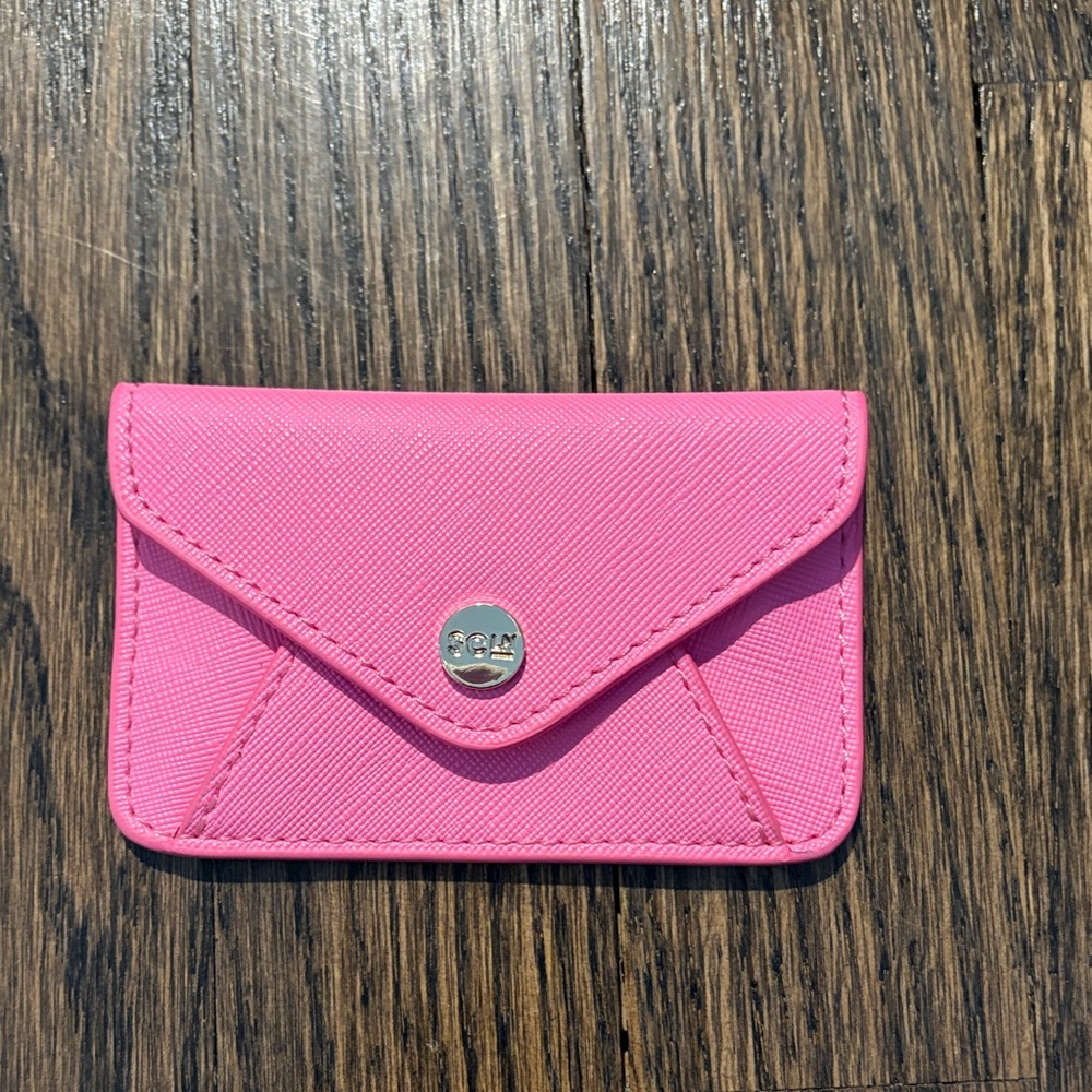 Stoney Clover Bubblegum card holder that attaches to phone